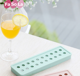 FaSoLa铂金硅胶冰格冰块模具食品级制冰盒冻制冰器 方格球形20格