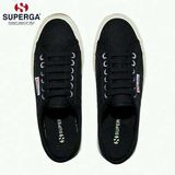 Superga 2750 Classic Cotu中性黑色 低帮帆布鞋 可专柜验货