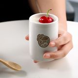 热卖小熊酸奶机分杯带盖 陶瓷杯子酸奶机内胆 咖啡杯 配件 1件4个