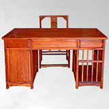 红木家具 非洲花梨木红木电脑桌 仿古实木豪华书桌办公桌写字台