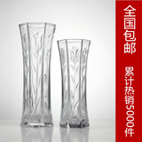透明玻璃花瓶现代时尚简约家居装饰品摆件餐桌插花富贵竹花瓶花器