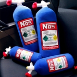 创意NOS氮气瓶汽车腰靠个性靠垫抱枕潮牌头枕护颈枕改装车用腰枕