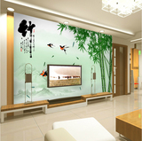 中式风格墙纸3D竹报平安竹子梅大型壁画客厅卧室电视背景墙墙纸