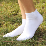 欧蒂爱白色袜子女短袜低帮春夏学生运动袜纯色防臭棉袜无骨缝合