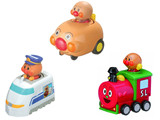 现货 日本面包超人号婴幼儿童玩具小汽车惯性发条回力车四轮车