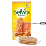 英国进口Belvita全麦全谷物健康五谷粗纤维蜂蜜坚果巧克早餐饼干