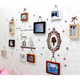 新贸5/7/10寸实木照片欧式相框创意组合墙客厅卧室客厅照相片挂墙
