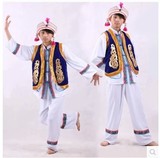 定制 男装民族服装云南大理白族舞蹈服装演出服装葫芦丝表演服饰