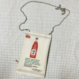 原宿软妹个性链条包韩国可乐瓶趣味零食袋英文欧美可爱卡通包