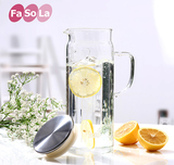 FaSoLa冷水壶凉水壶大容量玻璃水壶凉水杯耐热凉茶壶果汁壶喝水壶