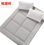 恒源祥全棉床垫单双人竹炭纤维床褥子1.8米1.5米加厚防螨折叠包邮