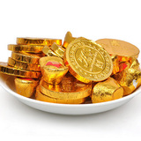 申浦 金元宝 金币巧克力混装 100克25个左右 儿时回忆 10份包邮
