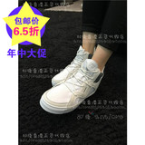 80後香港代购 Y-3 16新款 女鞋 RIYAL II 潮款纯白拼料高帮鞋 Y3