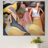 抽象人物挂画 客厅欧式装饰画 餐厅壁画卧室床头现代挂画无框画