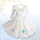 童装美国正版迪士尼灰姑娘公主仙蒂辛德瑞拉婚礼礼服裙儿童连衣裙