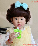 韩版宝宝发带女童发饰儿童婴儿假发刘海短卷发拍照款