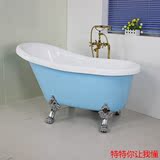 欧式贵妃浴缸亚克力家用泡澡 成人简易大浴缸独立式1.2-1.7小浴缸
