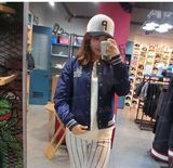 正品代购MLB棒球服女16春秋新款卫衣外套男NY棒球衫韩版夹克外套