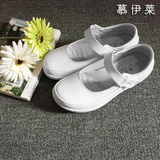 专业低价代购正品台湾慕伊莱气垫护士鞋孕妇鞋妈妈鞋平底防滑白鞋