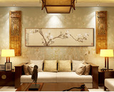 酒店宾馆卧室床头挂画 客厅装饰画沙发背景墙画新中式山水风景画