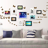 创意蝴蝶贴纸墙贴花 床头客厅电视墙背景照片墙相框装饰贴纸