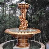 欧式天使流水喷泉大型园林鱼池水景雕塑酒店KTV流水喷泉装饰摆件