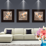 客厅装饰画无框挂画沙发背景墙画立体浮雕三联现代简约墙壁装饰品