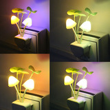 创意七彩蘑菇灯 光控感应LED插电小夜灯 卧室起夜喂奶婴儿床头灯