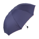 天堂伞正品专卖雨伞超强防雨碰击布双人单人折叠雨伞纯色