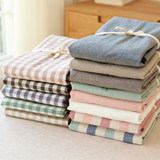 无印良品四件套良品日式风格水洗棉枕套纯色素色新疆棉单个价48*7