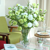 高仿真康乃馨 假花装饰花客厅摆设摆件餐桌面茶几绢花艺家居饰品