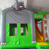 小型儿童充气城堡蹦蹦床家用型幼儿园室内游乐充气大象滑梯气模