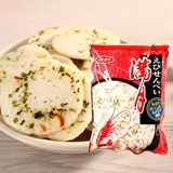 日本进口儿童零食品代购 池田屋满月香脆低糖淡盐味海老虾片米饼