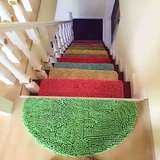 防滑卧室地毯 定做加厚雪尼尔厨房家用纯色门厅田园客厅定制楼梯