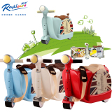 摩托车儿童行李箱宝宝玩具可爱卡通旅行箱包男女孩收纳箱可坐可骑