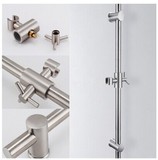 精美拉丝浴室淋浴花洒支架 滑动升降杆 304不锈钢+全铜材质配件