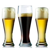 土耳其进口帕莎玻璃啤酒杯玻璃杯果汁杯扎啤杯收腰大号玻璃水杯