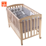 好孩子婴儿木床 实木无漆可折叠环保进口宝宝床MC1000