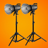 神牛SL60W 2/两灯套装 太阳灯 LED摄影摄像灯视频灯光 摄影实景棚