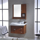橡木浴室柜挂墙式吊柜实木洗脸盆镜柜卫生间卫浴柜组合储物柜壁柜