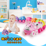 婴幼儿童益智磁力玩具车男女宝宝卡通玩具汽车组合套装1-3-6岁