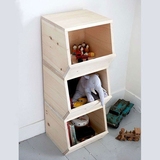 实木小柜子自由组合方格柜单个书柜储物柜收纳柜书橱床头柜可定制