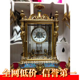 钟纯铜座钟|景泰蓝铸铜机械座钟|老式上弦仿古董台钟|家居装饰钟