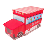 创意儿童玩具收纳箱 大号小汽车收纳凳 多功能mini储物箱整理盒