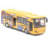 交车公共汽车客车模型 儿童玩具车新品大号合金巴士 城市公