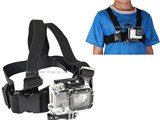 新款GoPro3+ 3/2/4 山狗SJ4000 配件gopro小孩儿童胸带 双肩胸带