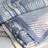 秀家外贸~纯棉线毯休闲毯子沙发盖毯午睡毯全棉毛巾被针织披肩毯
