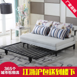 多功能布艺沙发床可拆洗可折叠伸缩单人双人懒人1.2米1.5米/1.8米