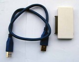易驱线2.5 SATA转USB 3.0,另外购买12伏电源可以接3.5寸SATA硬盘