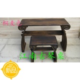 【江南古琴桌】古琴桌凳可拆卸月牙如意古琴桌 明清实木古典琴桌